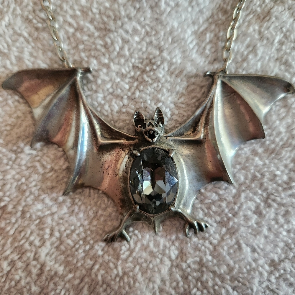 Crystal Bat Necklace